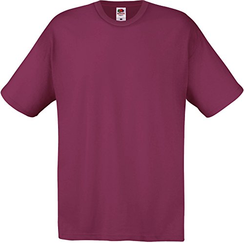 Fruit of the Loom Men's Original T. T-Shirt, Burgundy, X-Large