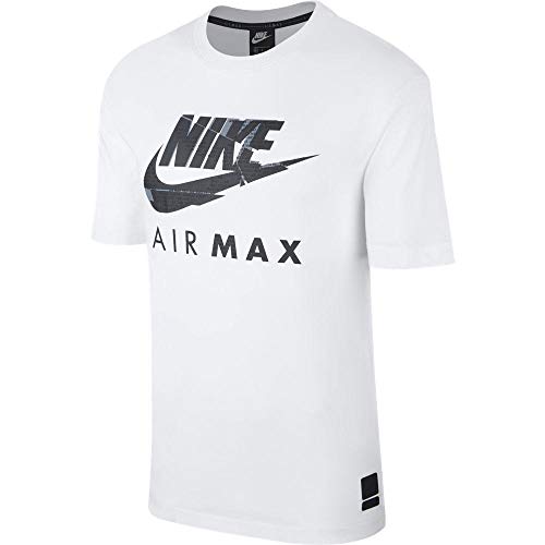 NIKE Mens Air Max Tshirt, Short Sleeve top (XL, White)