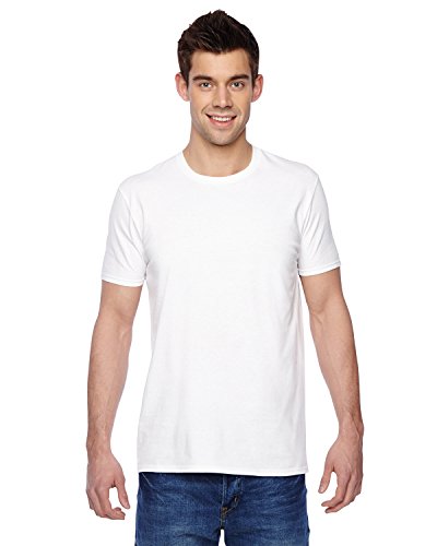 Fruit of the Loom Men's Super Premium Short Sleeve T-Shirt, White, Medium