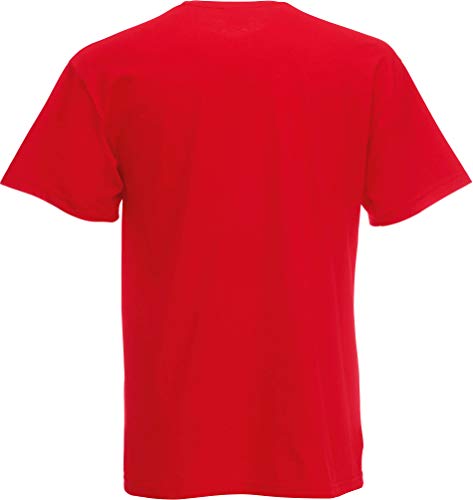 Fruit of The Loom Mens Super Premium T Shirt Red XL