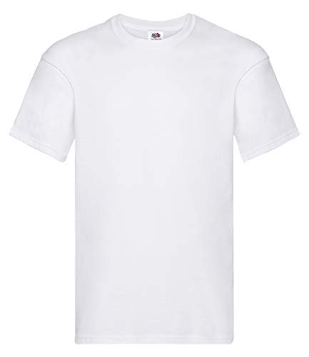 Fruit of the Loom Men's Original T. T-Shirt, White, Large