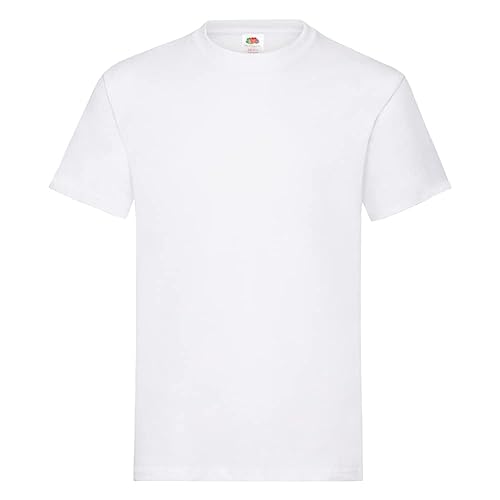 Fruit of the Loom Men's Heavy T Shirt, White, XXL UK