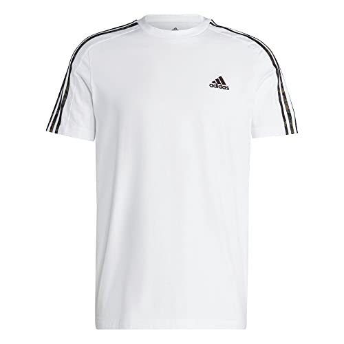 adidas IC9343 M 3S SJ T T-Shirt Men's White/Olive strata L