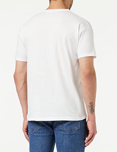 Fruit of the Loom Men's Original T. T Shirt, White, XXL UK