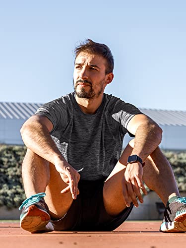 Teesmen 3 Pack Men's Quick Drying Shortsleeve Light and Breathable Sports T-Shirt Gym Wicking T Shirt（Multicolor set2-4XL）