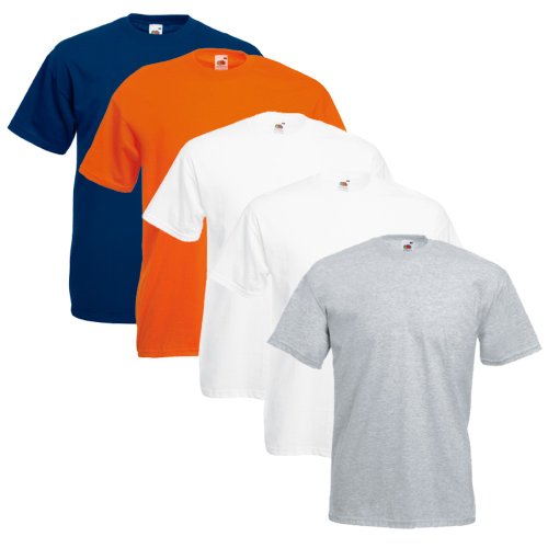 Fruit of the Loom Original T Logo Men's T-Shirt, Pack of 5 - - XL
