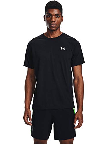 Under Armour Mens UA Streaker SS, men's breathable gym t shirt with mesh panels and reflective detail, comfortable and quick-drying running apparel