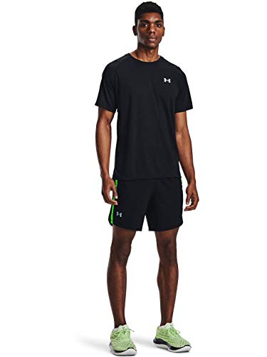Under Armour Mens UA Streaker SS, men's breathable gym t shirt with mesh panels and reflective detail, comfortable and quick-drying running apparel