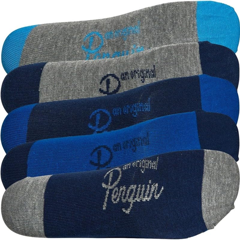 ORIGINAL PENGUIN Mens 5 Pack Socks > One Size UK 7-11 EU 41-46