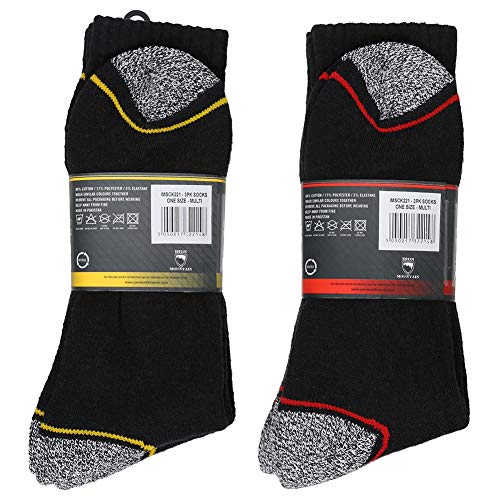 Iron Mountain 12 Pairs One Size Men’s Padded Heel and Toe Work sock Heavy Duty (6-11 / EU 39-45)