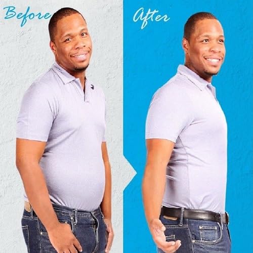 Lizzy Men's Slimming Vest| Seamless and Comfortable Body Shaper Vest |Slim Chest Belly Waist Compression Shirt (White, Double Extra Large -XXL)