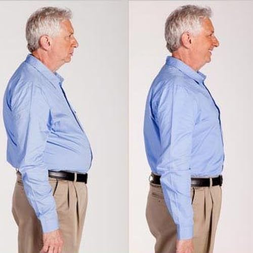 Lizzy Men's Slimming Vest| Seamless and Comfortable Body Shaper Vest |Slim Chest Belly Waist Compression Shirt (White, Double Extra Large -XXL)