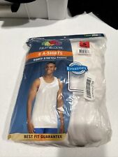 Fruit of the Loom Men's A-shirt Underwear, 6 Pack - White, L UK