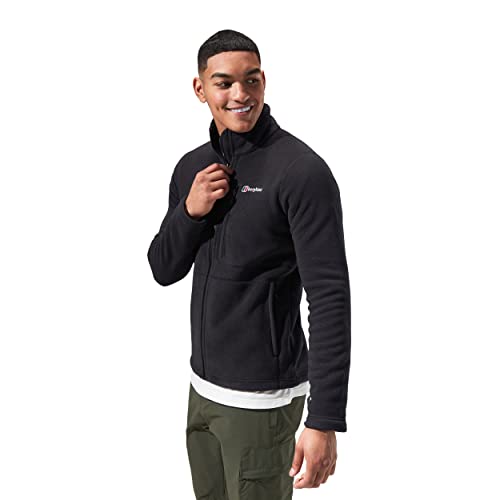 Berghaus Men's Activity Polartec Thermal Pro Interactive Fleece Jacket, Extra Warmth, Soft Feel, Black, L