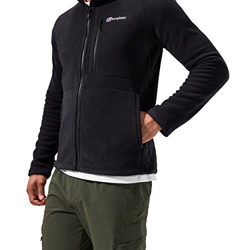 Berghaus Men's Activity Polartec Thermal Pro Interactive Fleece Jacket, Extra Warmth, Soft Feel, Black, L