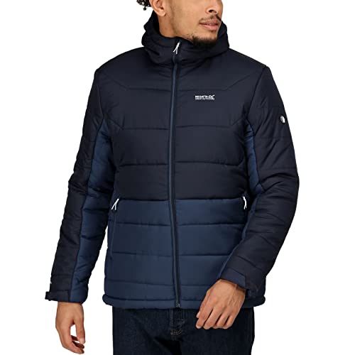 Regatta Mens Nevado VI Hooded Insulated Puffer Jacket - Navy Admiral Blue - L
