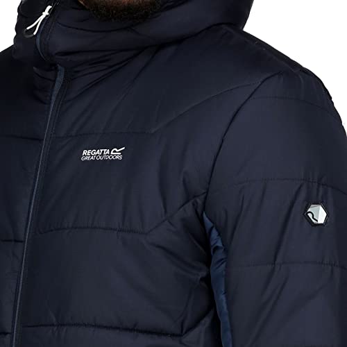 Regatta Mens Nevado VI Hooded Insulated Puffer Jacket - Navy Admiral Blue - L