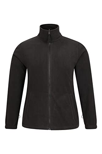 Mountain Warehouse Fell Mens 3 in 1 Water Resistant Jacket - Adjustable Coat with Packaway Hood, Detachable Inner Fleece & Many Pockets - For Hiking & Outdoors Black L