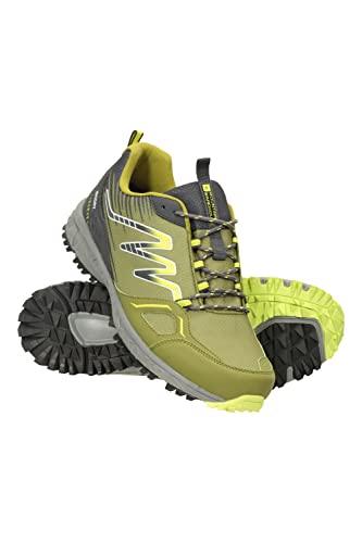 Mountain Warehouse Enhance Waterproof Men’s Running Sneakers - Breathable, Soft, Comfortable & Durable Sneakers - for Spring Summer, Walking & Outdoors Lime 7 UK