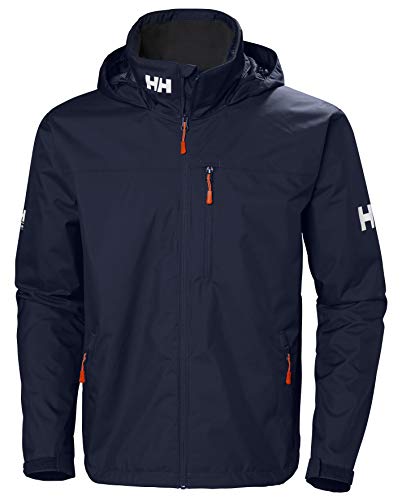Helly Hansen Men's Crew Hooded Jacket, Navy, XXL UK