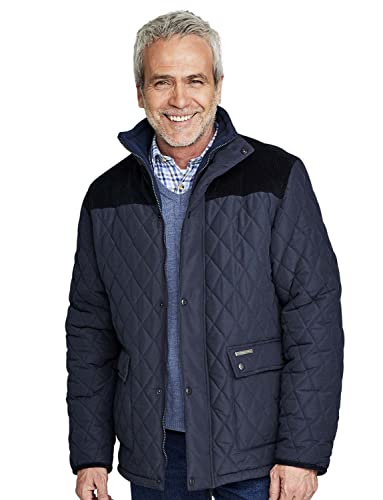 Champion Mens Lewis Country Estate Quilted Fleece Coat Navy L