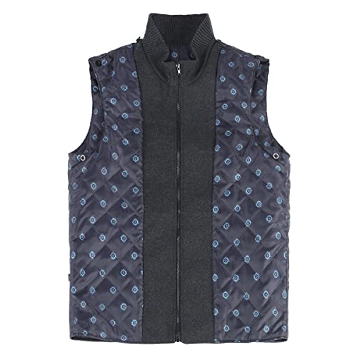 YOUTHUP Men's Winter Wool Coat with Removable Gilet Slim Fit Casual Trench Coats, 1953 Grey, L