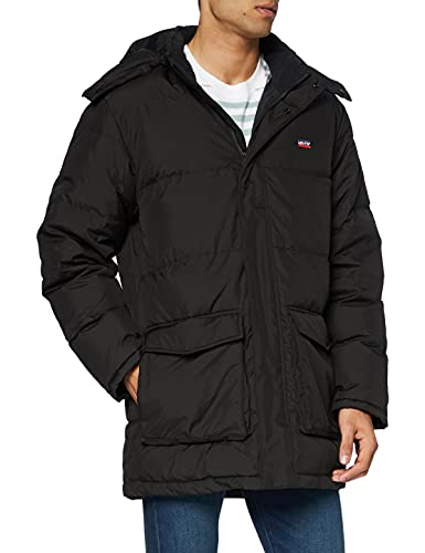 Levi's Men's Fillmore Mid Parka 2.0 Jet Black (Black) L -