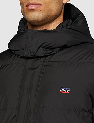 Levi's Men's Fillmore Mid Parka 2.0 Jet Black (Black) L -