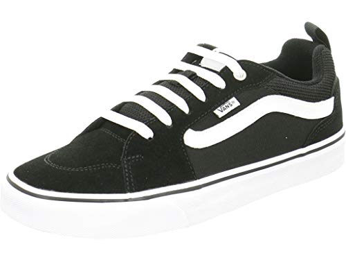 Vans Men's Filmore Trainers, Suede Canvas Black White, 10 UK