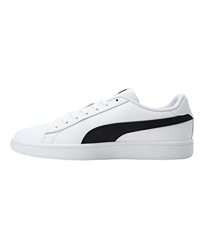 PUMA Unisex Smash V2 L Low-Top Trainers, PUMA White-PUMA Black, 9 UK