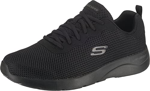 Skechers Men's Dynamight 2.0 Rayhill Trainers, Black Mesh Pu Trim, 9.5 UK