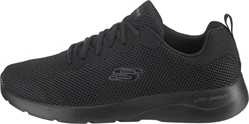 Skechers Men's Dynamight 2.0 Rayhill Trainers, Black Mesh Pu Trim, 9.5 UK