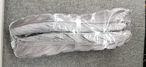 CAIQDM Mens Trainers Running Shoes Leisure Sneakers Mesh Walking Gym Tennis Shoes Lightweight Breathable Sports Outdoor Fitness Jogging Grey 9 UK