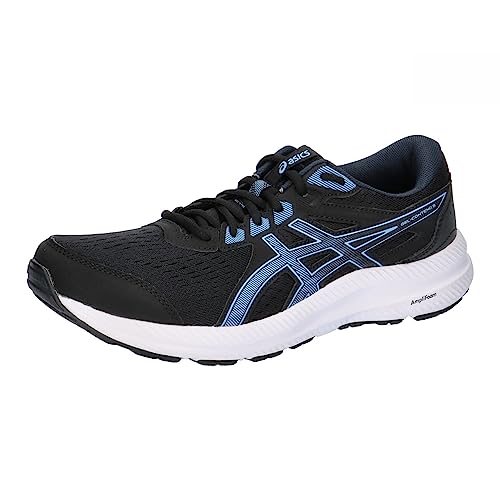 ASICS Men's Gel-Contend 8 Sneaker, Black/Blue Bliss, 8 UK