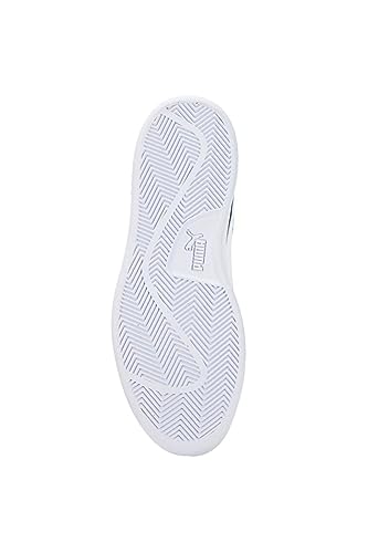 PUMA Unisex Smash V2 Low-Top Trainers, PUMA Black-PUMA White-PUMA Silver, 13 UK