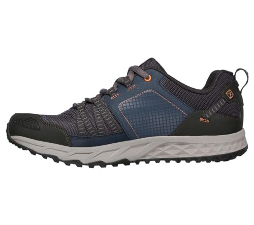 Skechers Men's Escape Plan Trainers, Blue Navy Orange, 10.5 UK