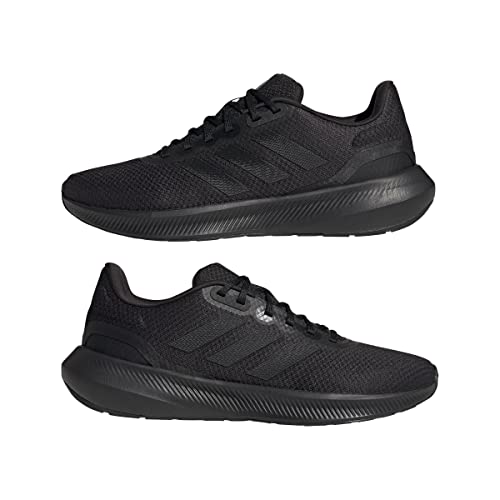 adidas Men's Runfalcon 3.0 Sneaker, core Black/core Black/Carbon, 10 UK