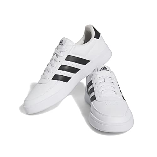 adidas Men's Breaknet 2.0 Trainers, Ftwr White/Core Black/Ftwr White, 9 UK