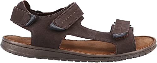Hush Puppies Men's Neville Quarter Strap Sandal, Brown, 6 UK