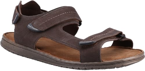 Hush Puppies Men's Neville Quarter Strap Sandal, Brown, 6 UK
