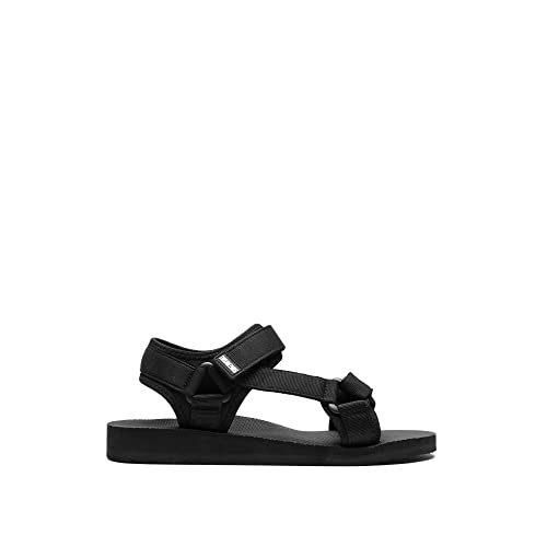 DREAM PAIRS Men's Athletic Sports Outdoor Open Toe Sandals SDSA2309M,All Black Size 13 US/12 UK