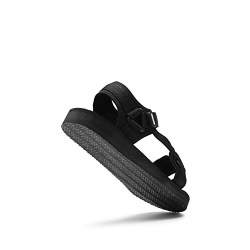 DREAM PAIRS Men's Athletic Sports Outdoor Open Toe Sandals SDSA2309M,All Black Size 13 US/12 UK