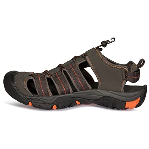 Mens Walking Sandals Closed Toe with Adjustable Pull Cord Torrance B