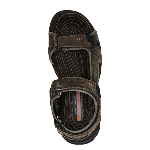 Skechers Men's Louden Fisherman Sandal, Brown, 10 UK