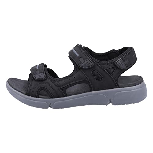Hush Puppies Men's Castro Sandal Sport, Black, 7 UK