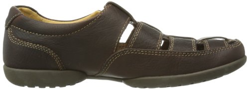 Clarks Men's Recline Open Sandals - Brown Braun/Mahogany Leather, 8 UK