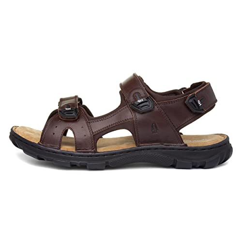 Hush Puppies Avery Mens Brown Sandal - Size 10 UK - Brown