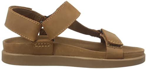Clarks Men's Sunder Range Sandal, Tan Leather, 9 UK