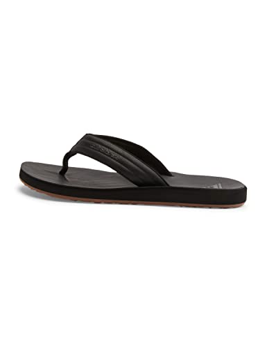 Quiksilver Carver Nubuck-Sandals for Men Beach & Pool Shoes, Black (Solid Black Sbkm), 10 UK