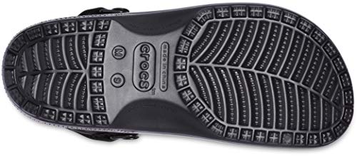 Crocs Classic Yukon Vista II Clogs, Men's Clogs, Faux-Leather Uppers and Adjustable Heel Straps, in Black, Size 13 UK